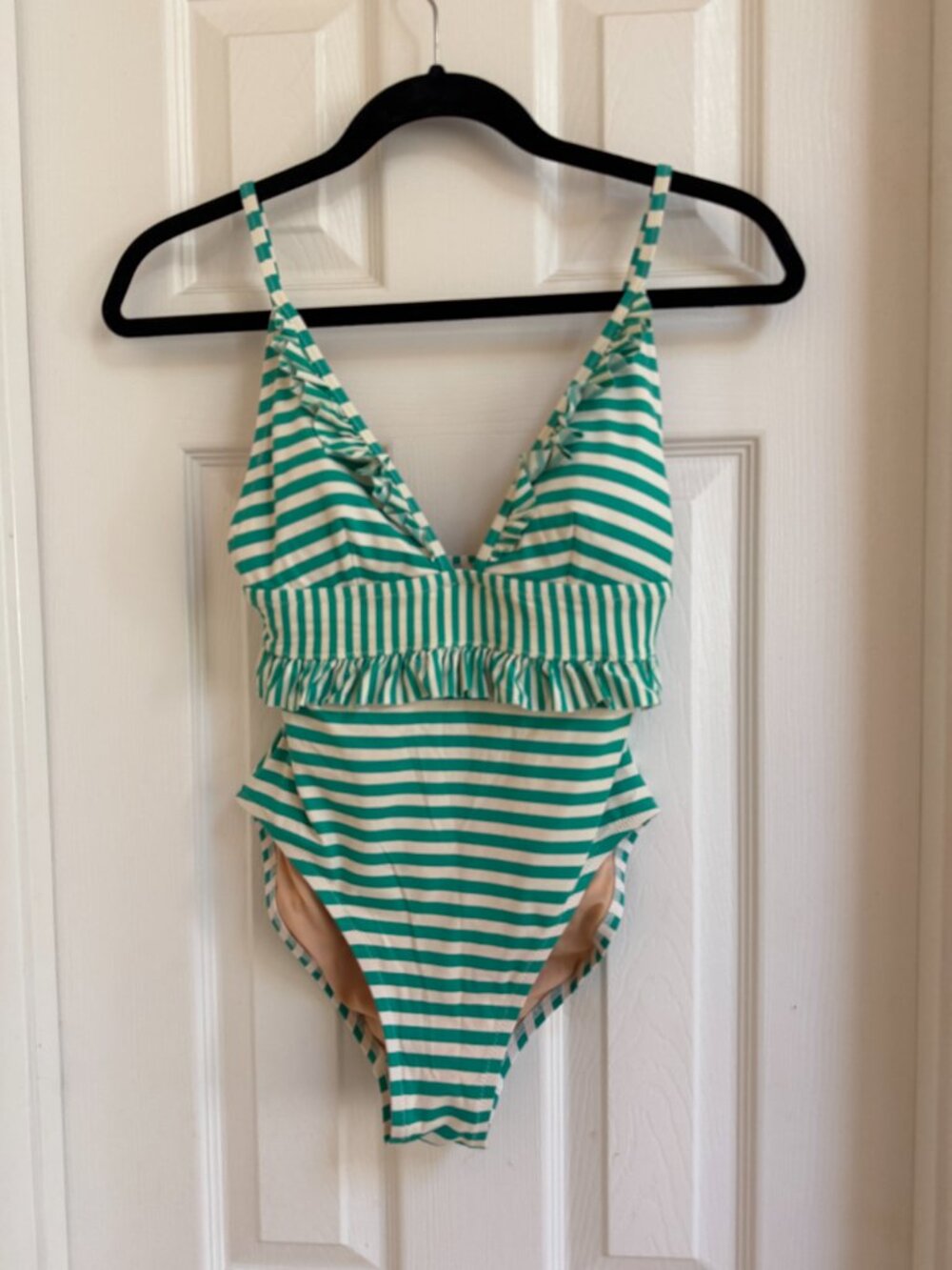 Jcrew one piece striped swimsuit size 4
